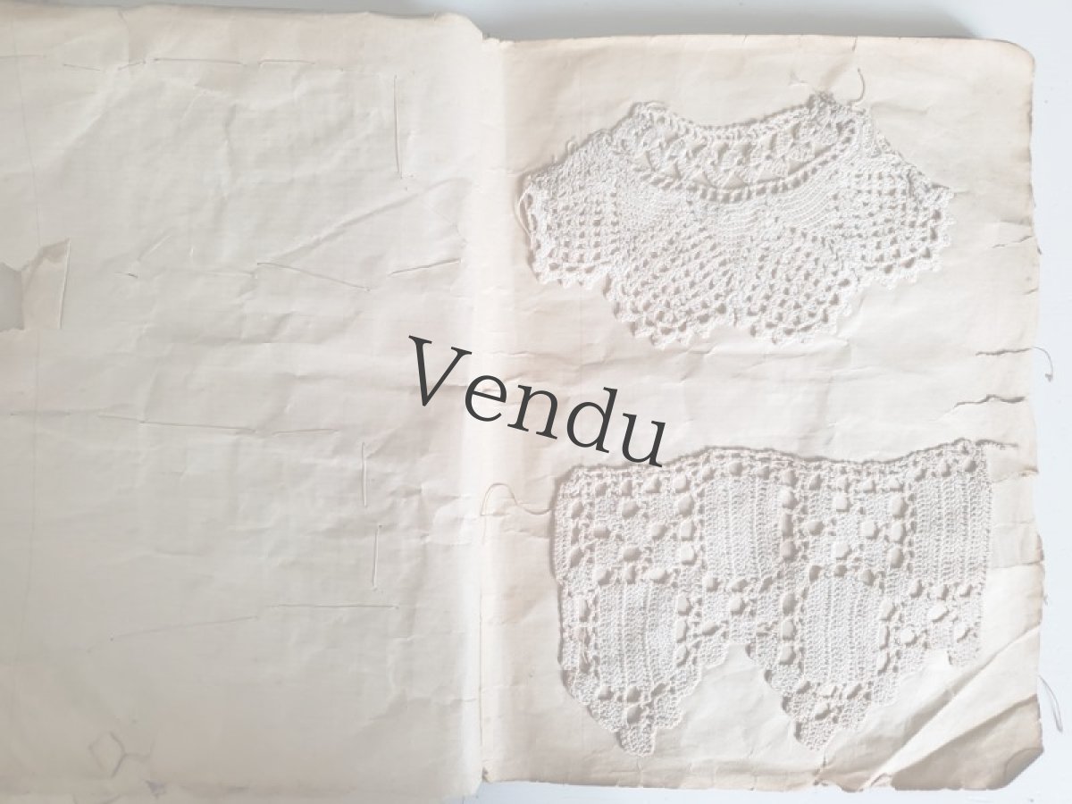 画像10: フランスアンティーク　クロッシェレース見本帳 (10)