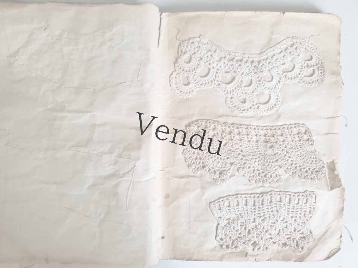 画像11: フランスアンティーク　クロッシェレース見本帳 (11)