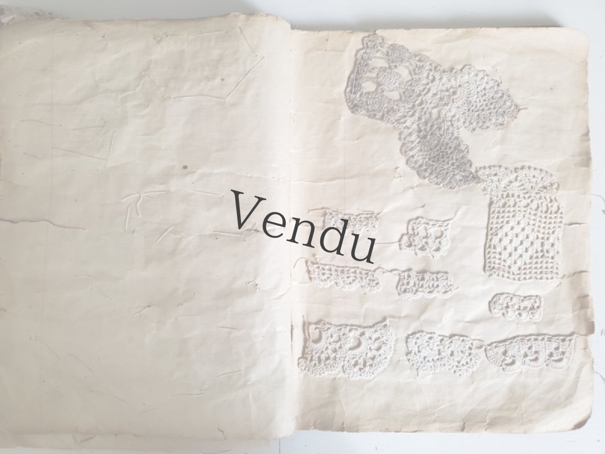 画像16: フランスアンティーク　クロッシェレース見本帳 (16)