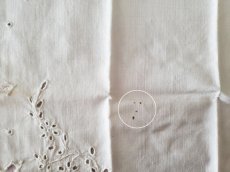 画像5: フランスヴィンテージ　カットワーク刺繍　ハンドメイド　ハンカチ (5)