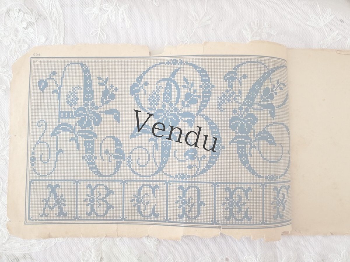 画像2: フランスアンティーク　MAISON SAJOU 刺繍アルファベット図案 Album No.604 (2)