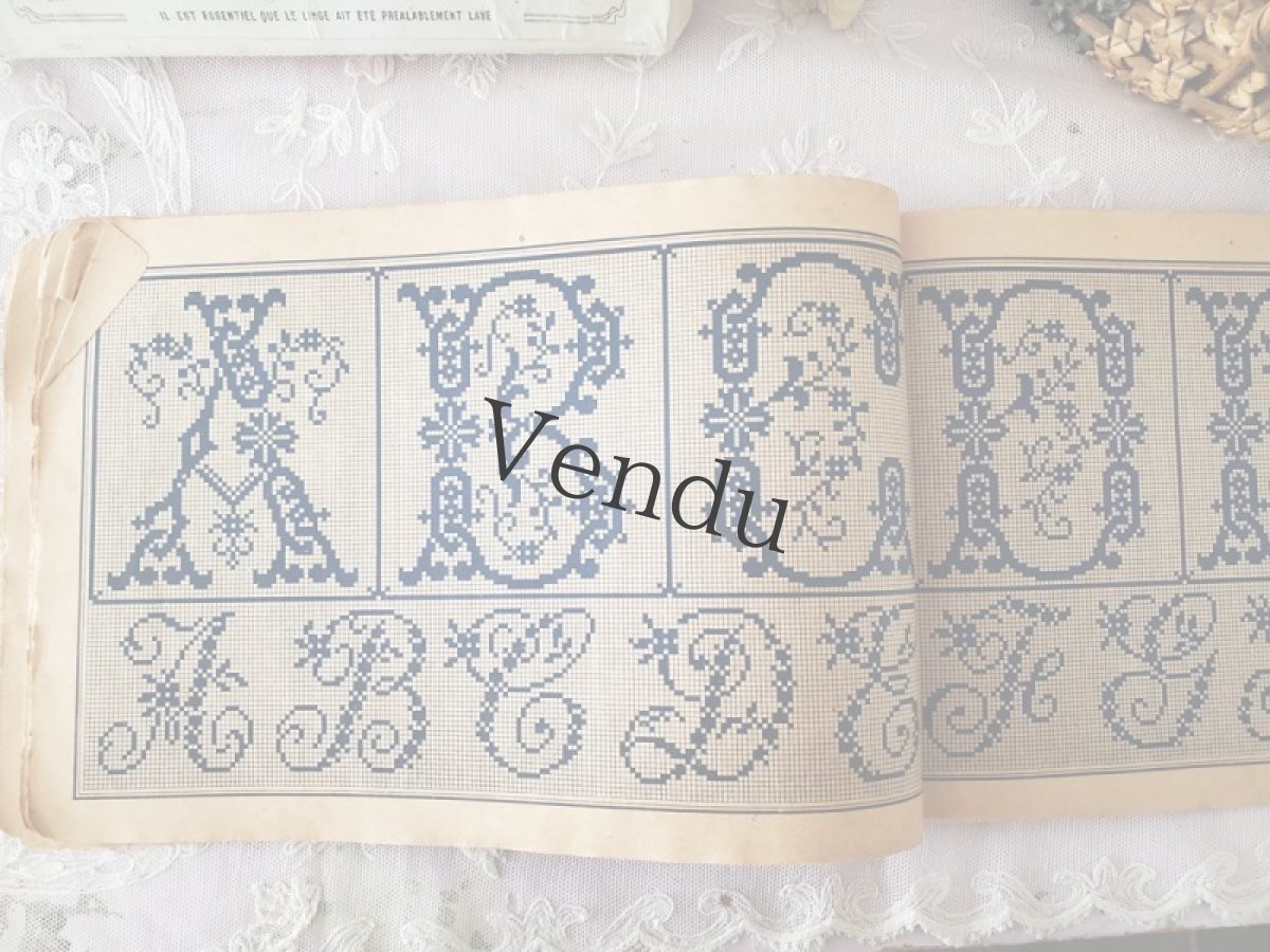 画像3: フランスアンティーク　MAISON SAJOU 刺繍アルファベット図案 Album No.604 (3)