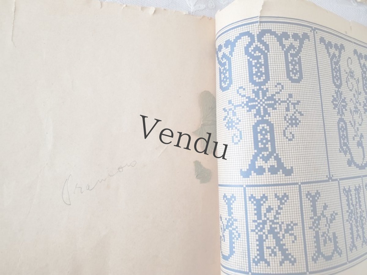画像7: フランスアンティーク　MAISON SAJOU 刺繍アルファベット図案 Album No.604 (7)