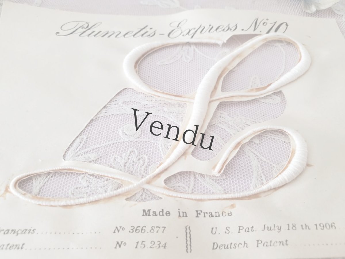 画像2: フランスアンティーク　Plumetis-Express 刺繍イニシャルシート "L" No.10 (2)
