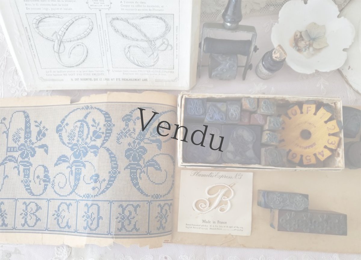 画像12: フランスアンティーク　MAISON SAJOU 刺繍アルファベット図案 Album No.604 (12)