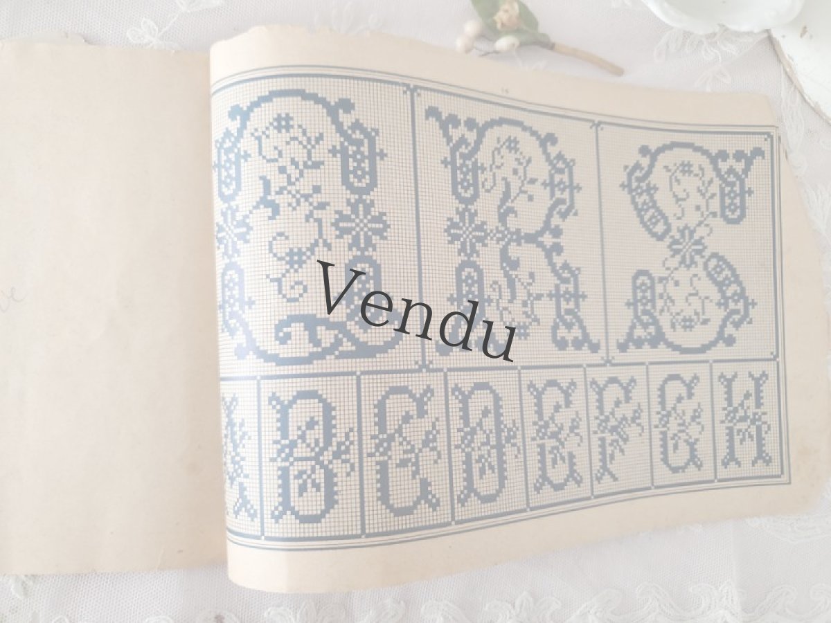 画像5: フランスアンティーク　MAISON SAJOU 刺繍アルファベット図案 Album No.604 (5)