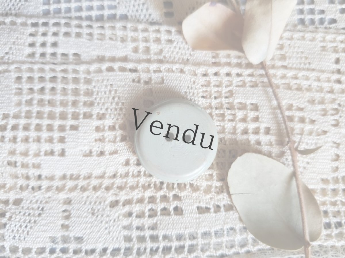 画像3: フランス 1940-50年代　木製ペイントボタン お洒落な鳥さん 18mm (3)