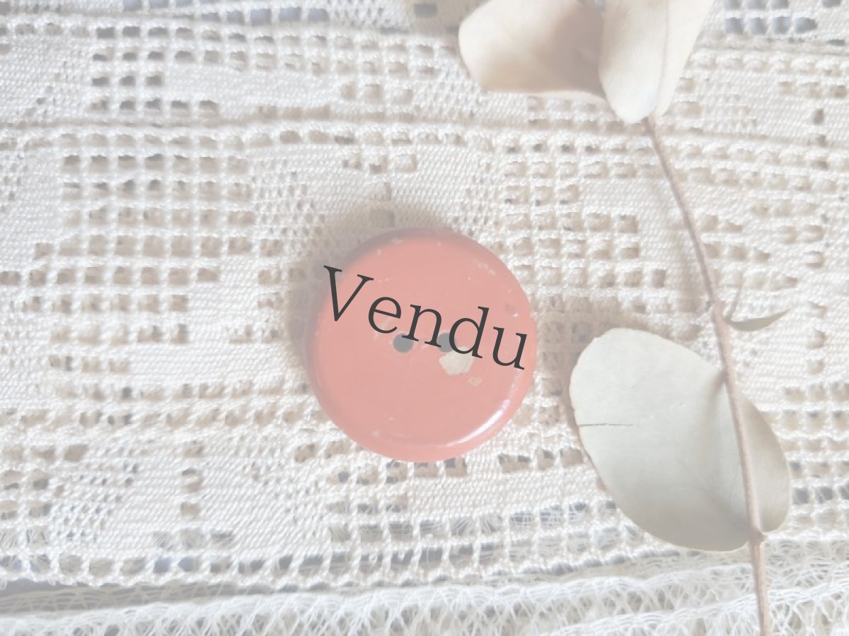 画像3: フランス 1940-50年代　木製ペイントボタン テリア犬 22mm (3)