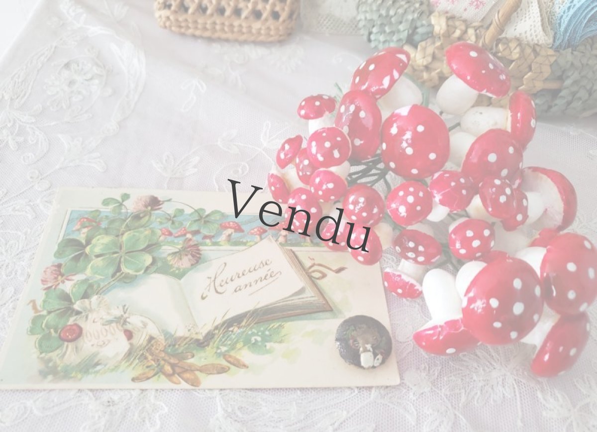 画像2: フランスヴィンテージ　楽しいきのこセット (2)