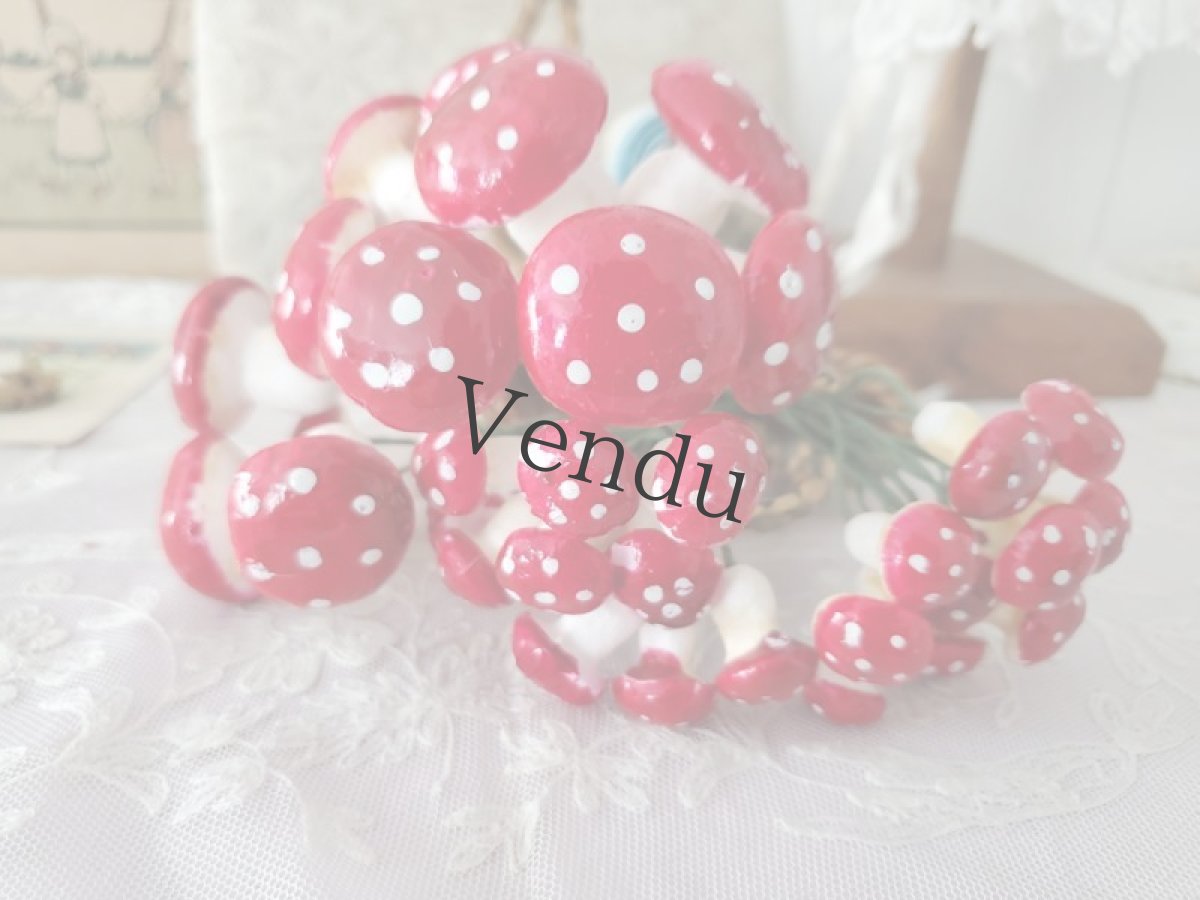 画像4: フランスヴィンテージ　楽しいきのこセット (4)