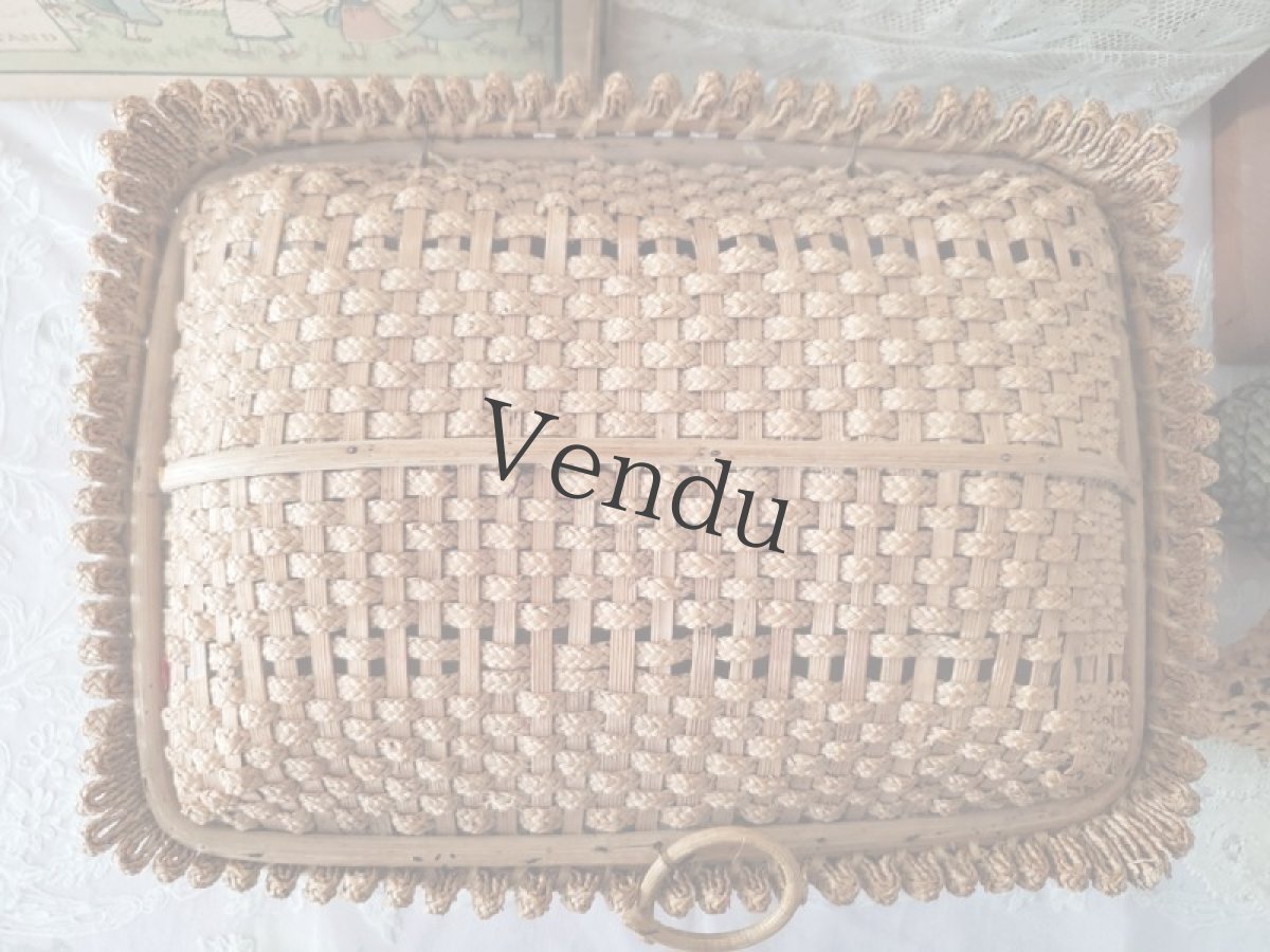 画像6: フランスヴィンテージ　お洒落なパニエ (6)