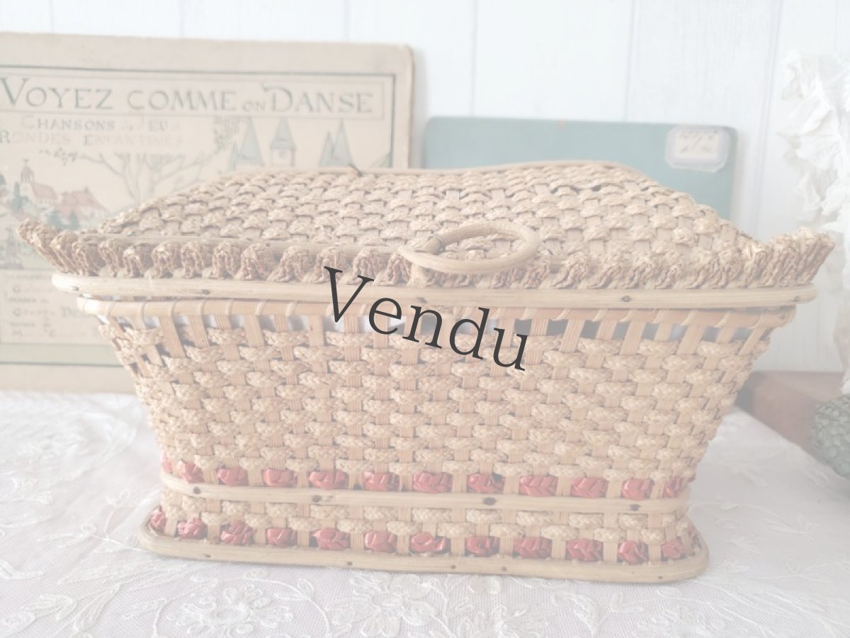 画像5: フランスヴィンテージ　お洒落なパニエ (5)