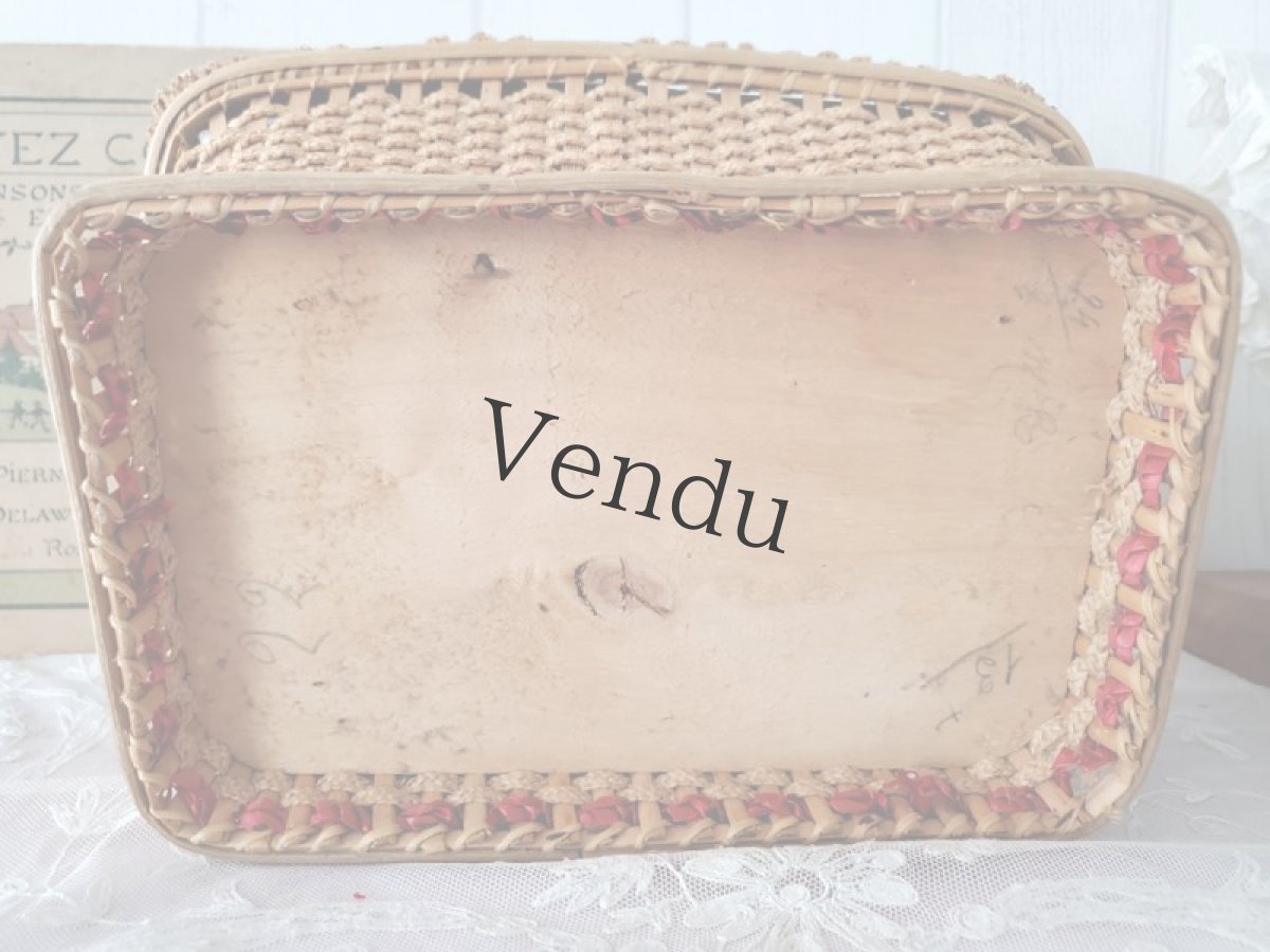 画像11: フランスヴィンテージ　お洒落なパニエ (11)