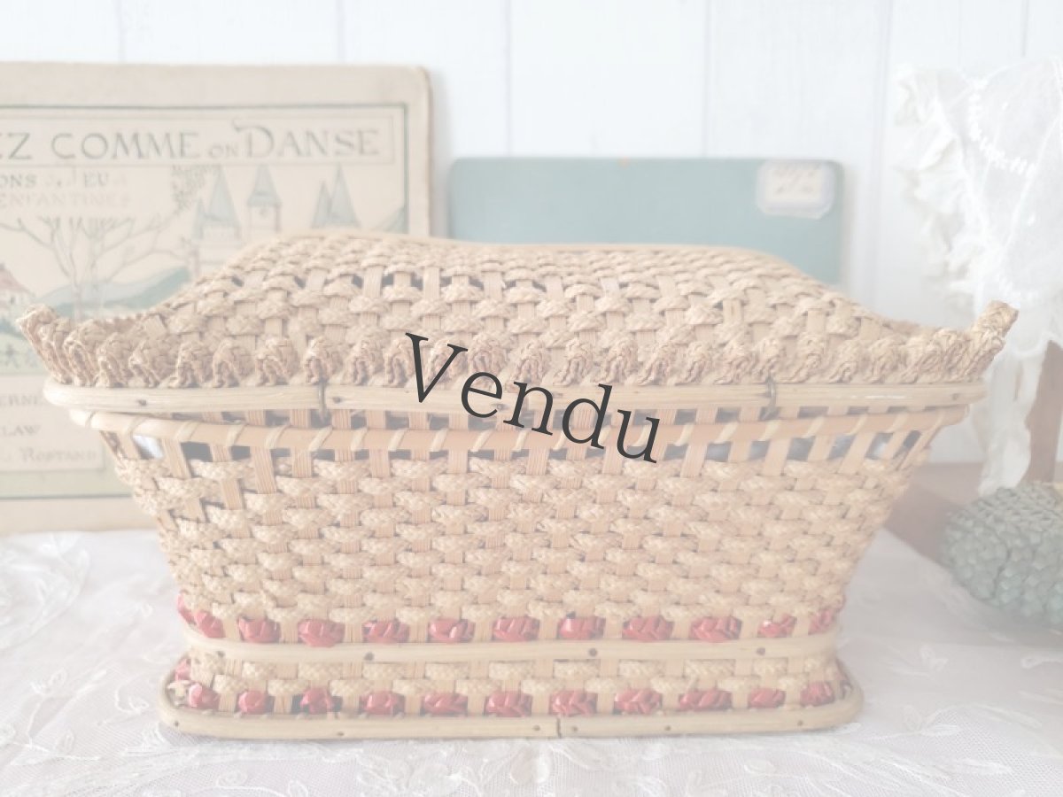 画像9: フランスヴィンテージ　お洒落なパニエ (9)