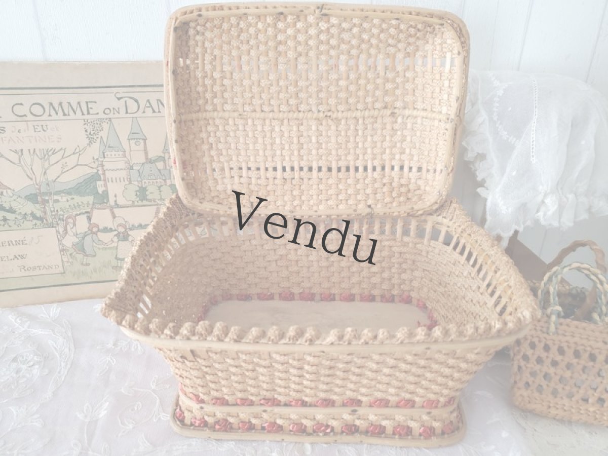 画像2: フランスヴィンテージ　お洒落なパニエ (2)