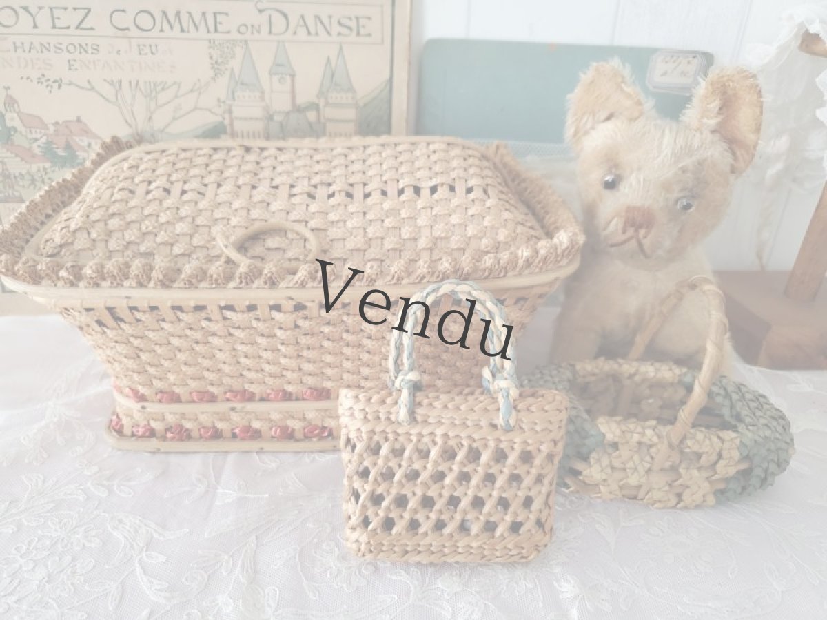 画像13: フランスヴィンテージ　お洒落なパニエ (13)