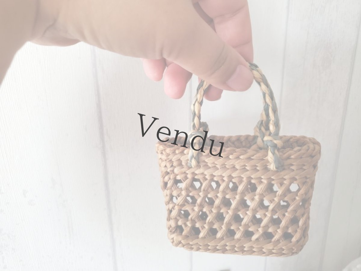 画像4: フランス 1950－1960年  手提げバッグ風ドールパニエ (4)