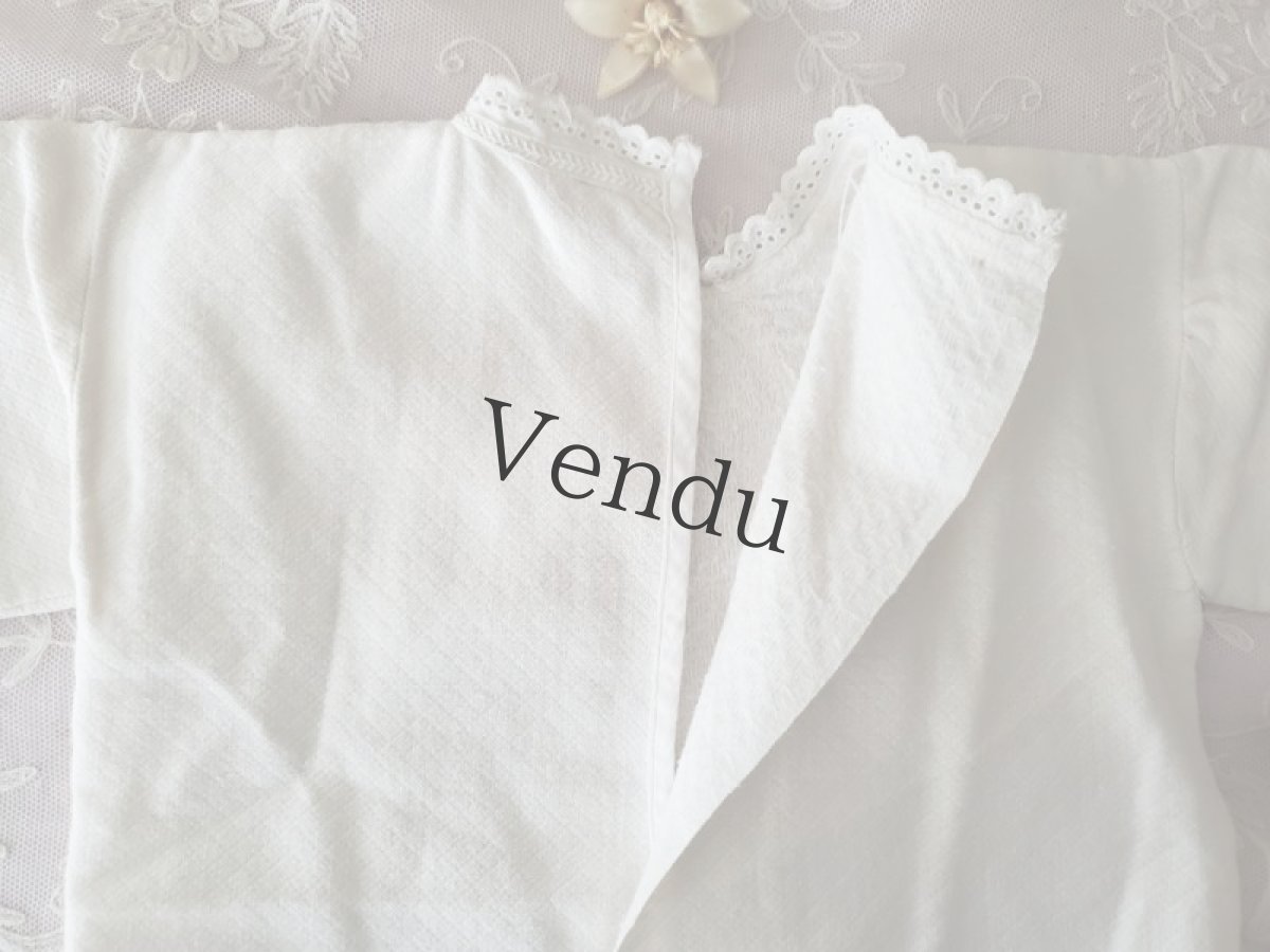 画像7: フランスヴィンテージ　べべのブラウス (7)