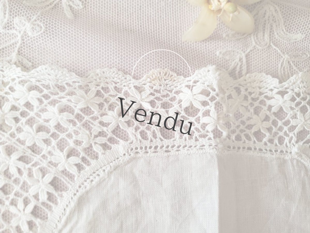 画像5: フランスヴィンテージ　ボビンレース　ハンカチ (5)