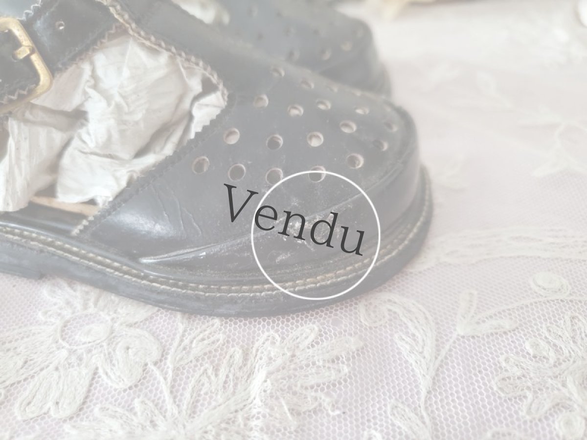 画像9: フランス 1900年前後 Tストラップベビーシューズ（コレクション用） (9)