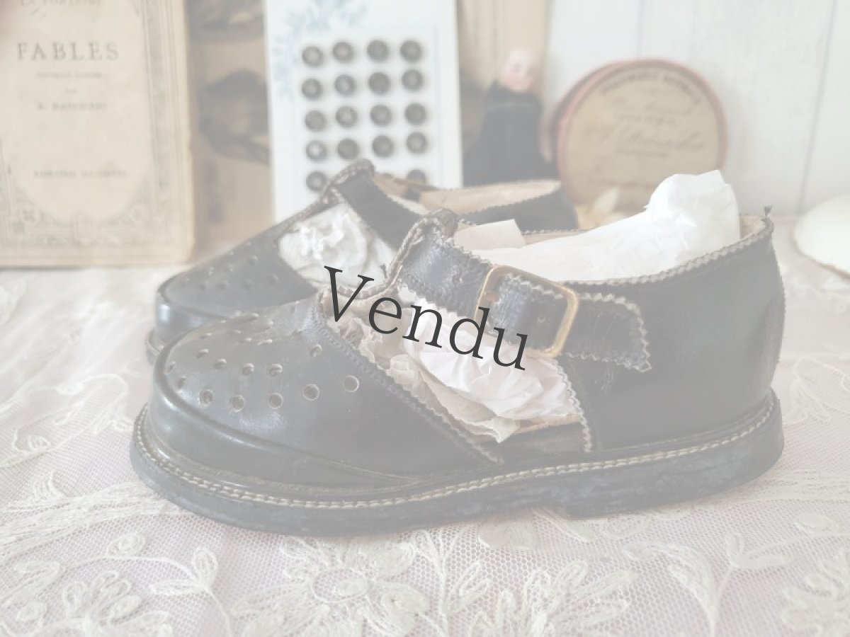 画像8: フランス 1900年前後 Tストラップベビーシューズ（コレクション用） (8)