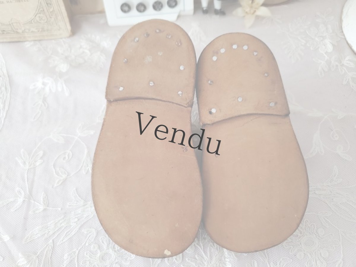 画像5: フランス 1900年前後 Tストラップベビーシューズ（コレクション用） (5)