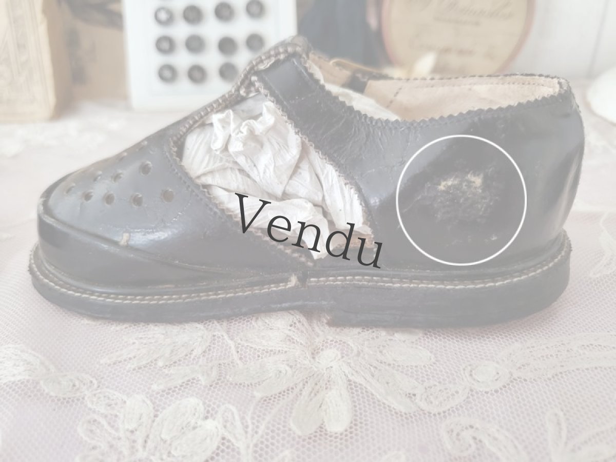 画像11: フランス 1900年前後 Tストラップベビーシューズ（コレクション用） (11)