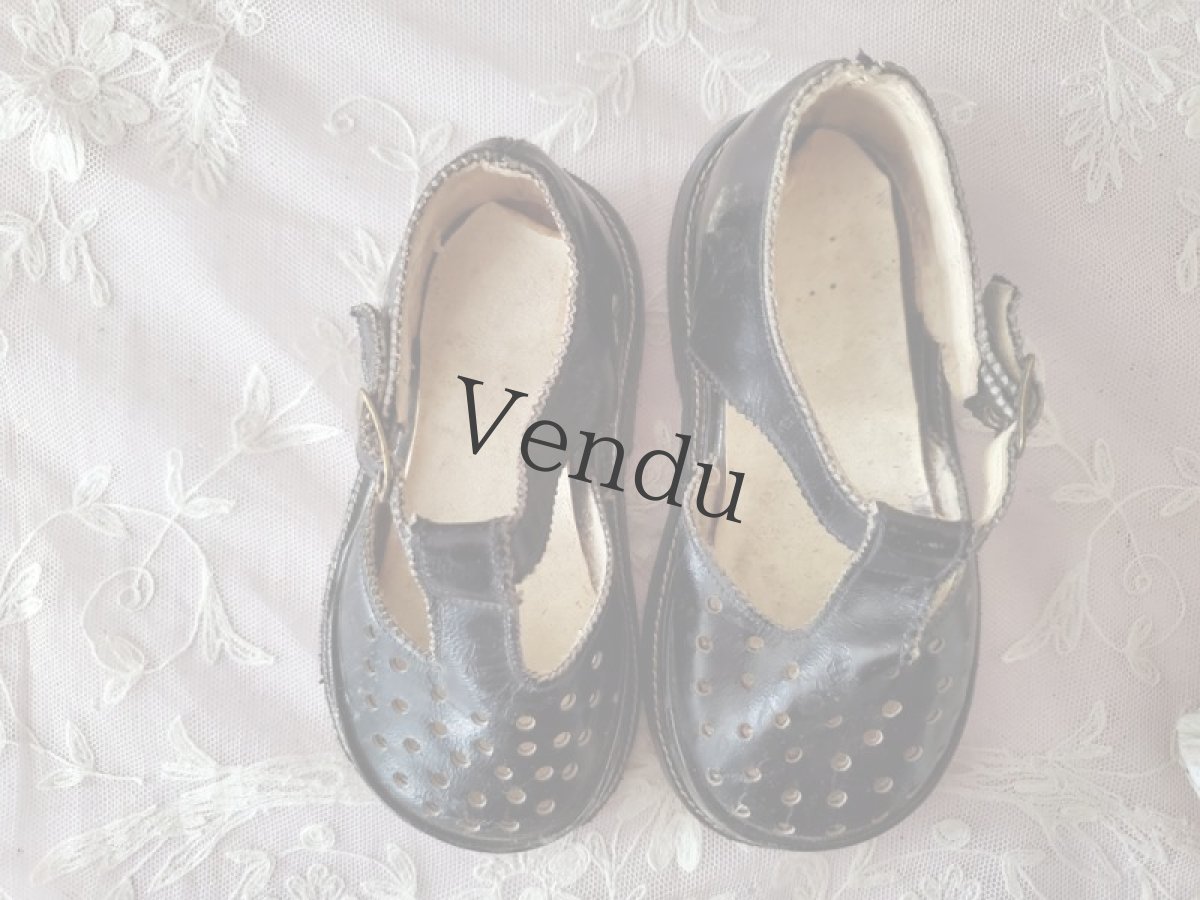 画像4: フランス 1900年前後 Tストラップベビーシューズ（コレクション用） (4)
