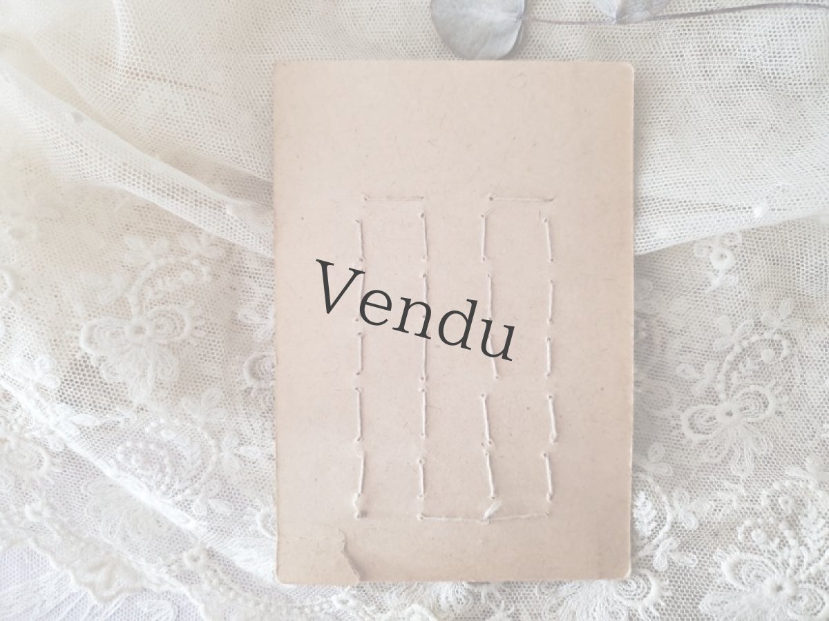 画像4: フランス 19世紀末 葡萄銀彩フレンチジェット ボタンシート11mm (4)