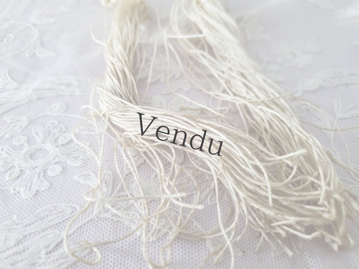 画像6: フランスアンティーク　パスマントリ―／タッセルどっさり＋リネン糸束セット (6)