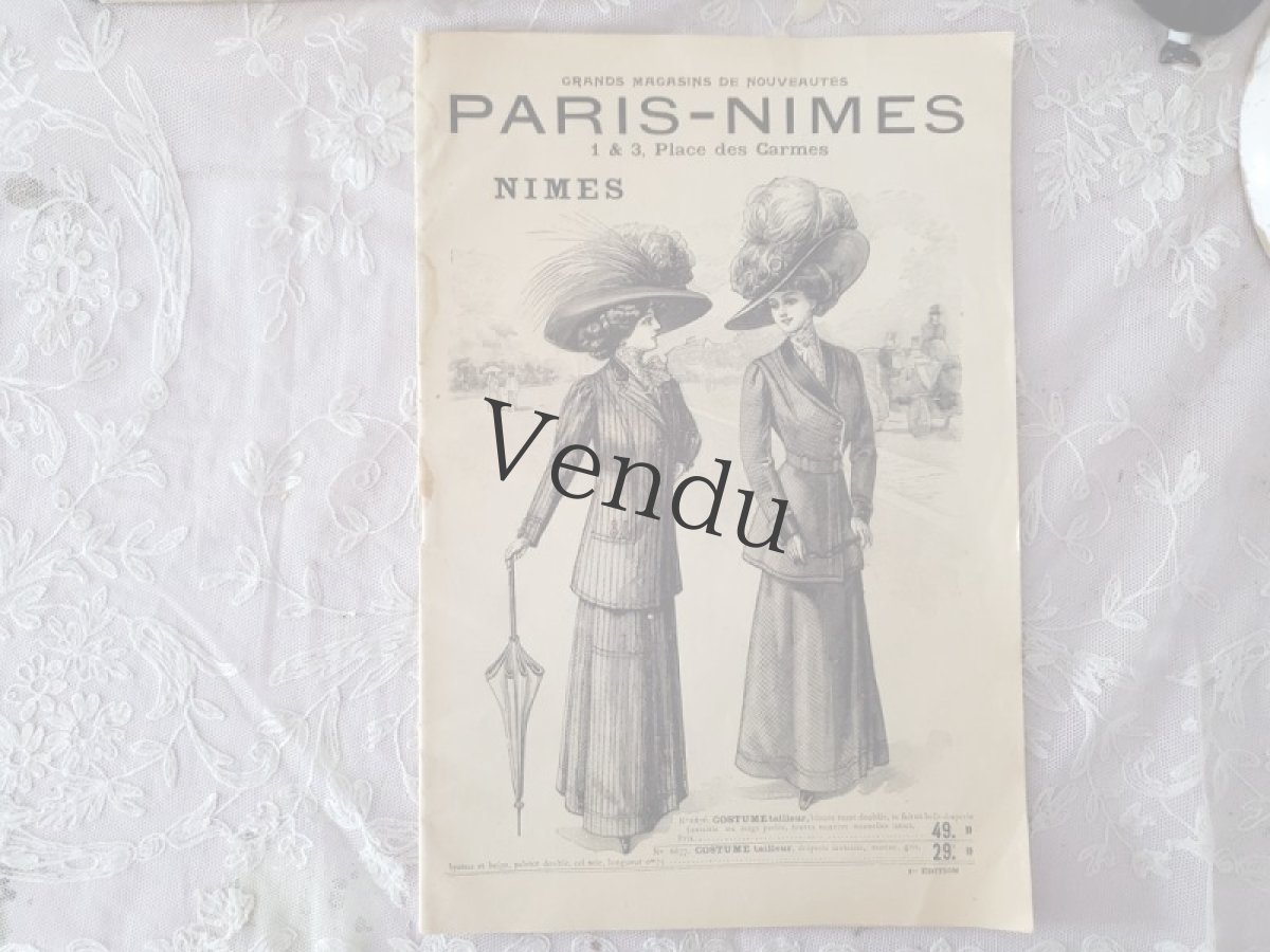 画像1: フランス 19世紀末  PARIS-NIMES 秋冬カタログ (1)