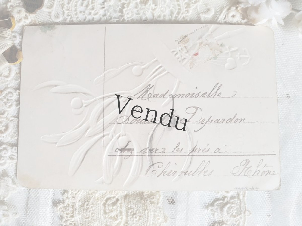 画像5: フランス 1900-30年 ヤドリギ BONNE ANNÉE ポストカードB (5)