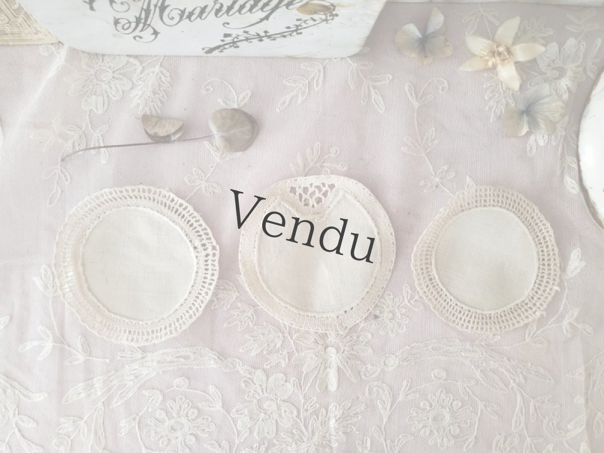 画像4: フランスヴィンテージ　ドイリー アソートセット B (4)