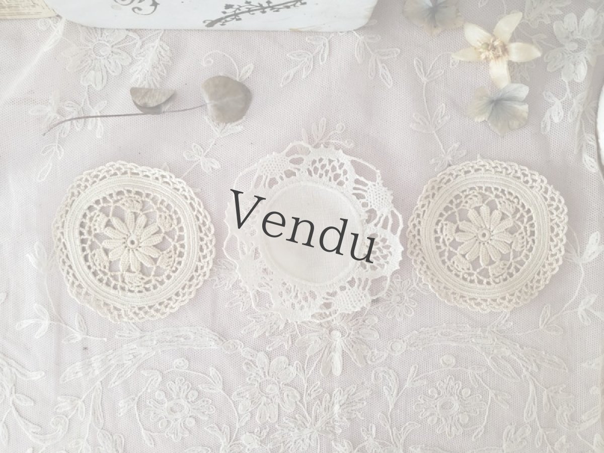 画像4: フランスヴィンテージ　ドイリー アソートセット A (4)