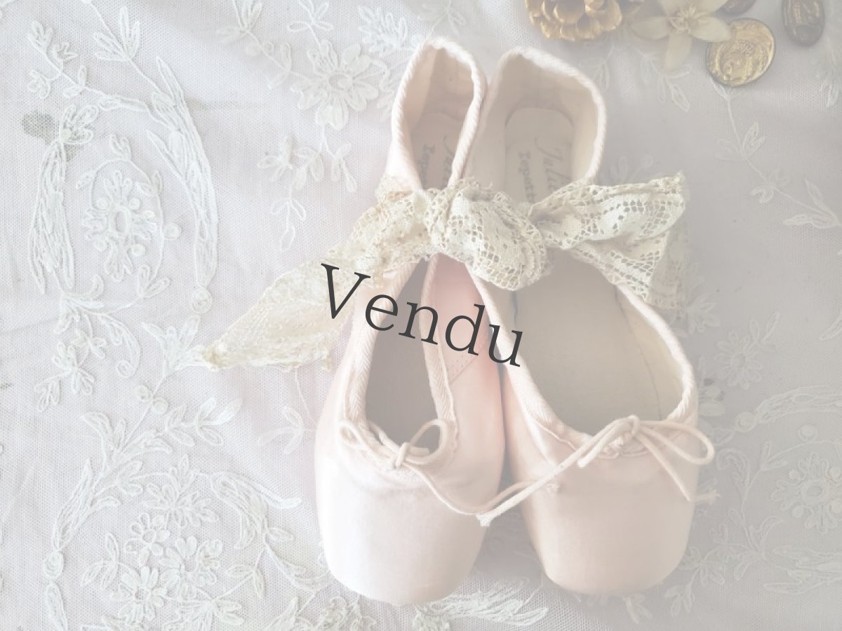 画像2: フランス 蚤の市　少女のバレエシューズ repette Julieta (2)