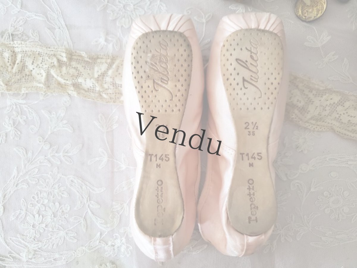 画像9: フランス 蚤の市　少女のバレエシューズ repette Julieta (9)