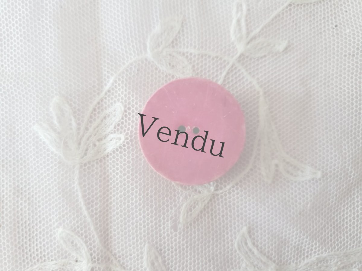 画像3: フランスアンティーク  ポップなガラリットボタン 26mm (3)