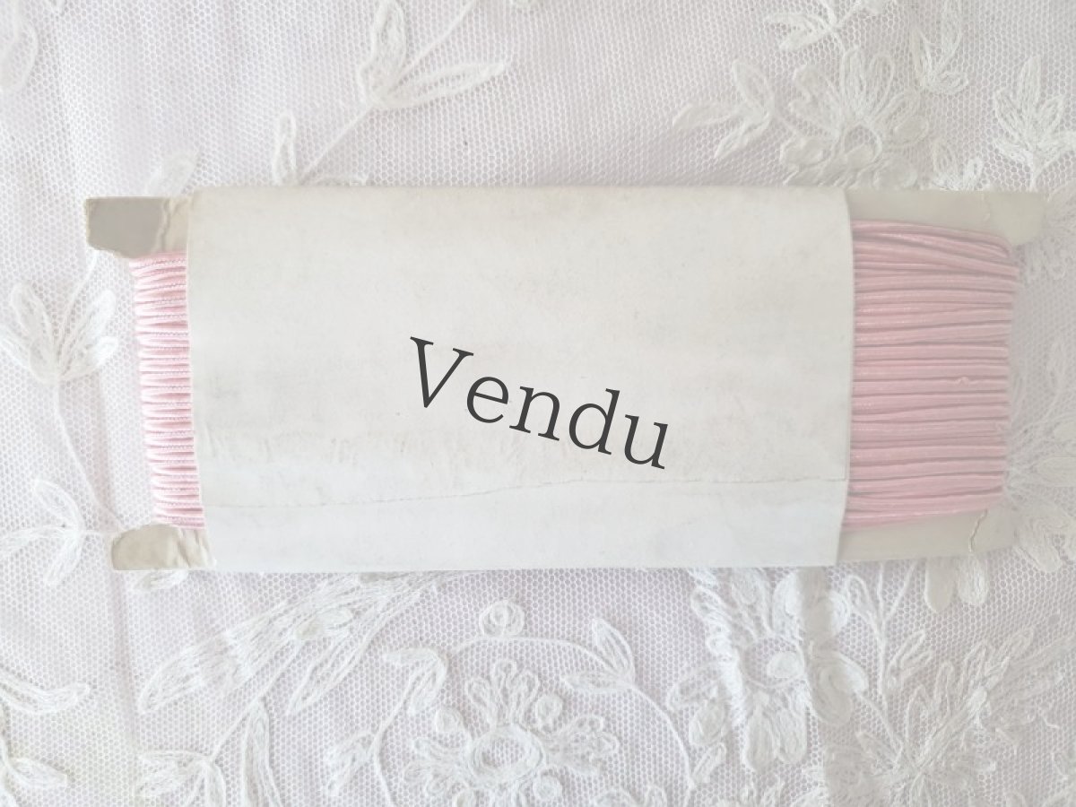 画像5: フランスアンティーク　台紙巻きシルクひも (5)