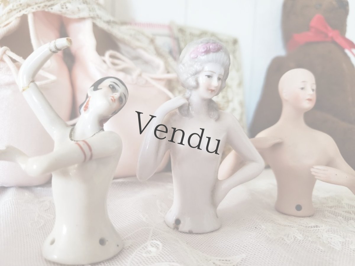 画像3: ドイツアンティーク　ハーフドール　３体セット (3)