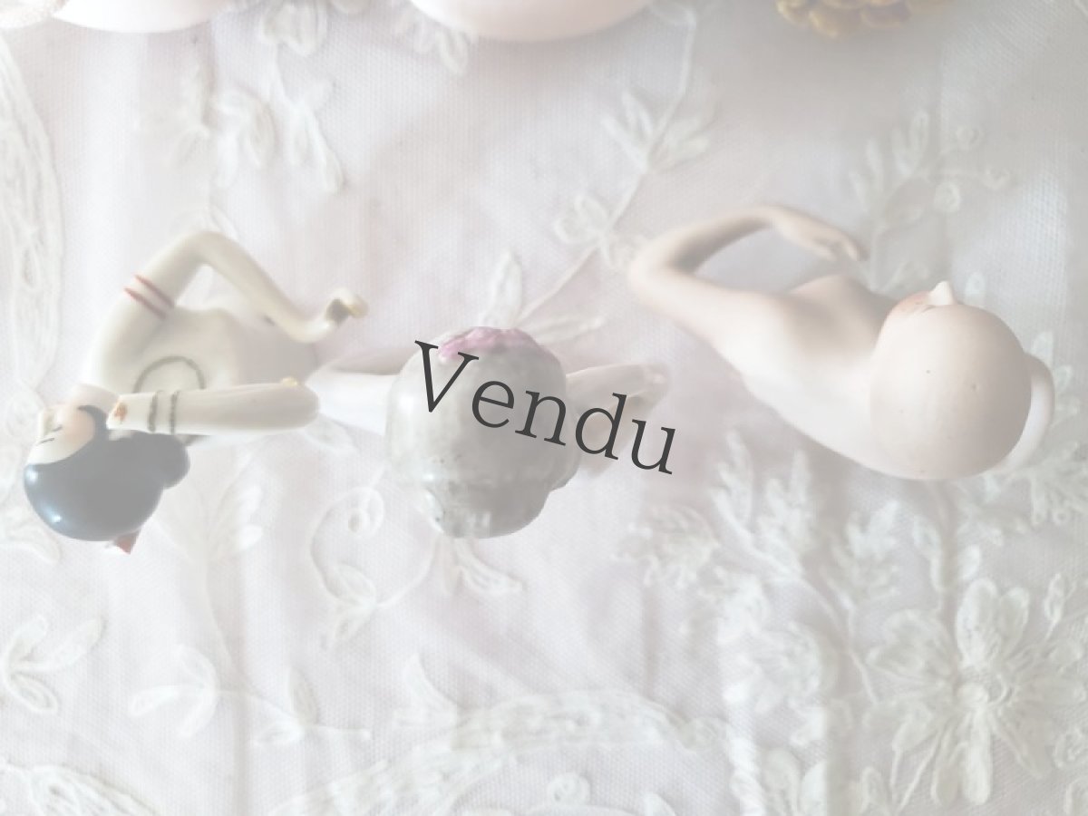 画像5: ドイツアンティーク　ハーフドール　３体セット (5)