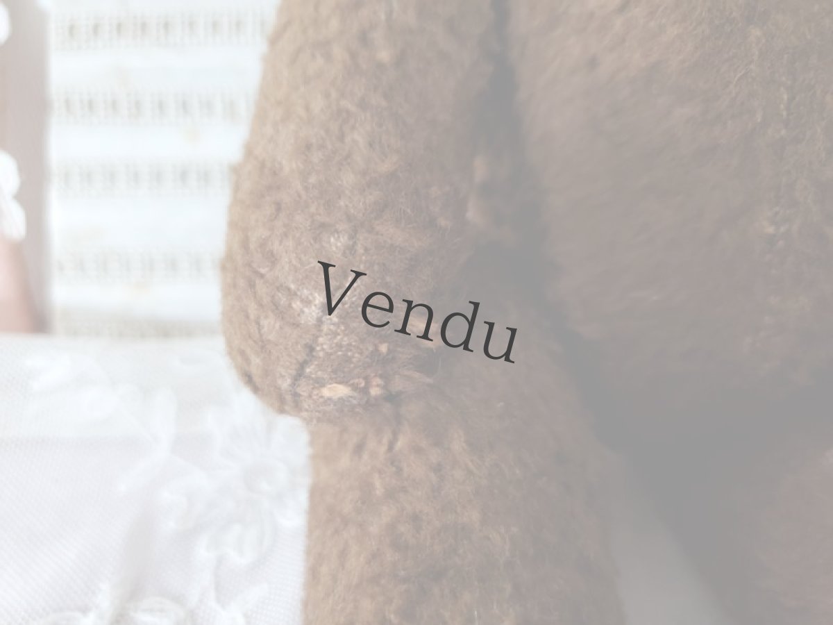 画像10: フランス 1940-50年代　小柄なくまのぬいぐるみ (10)