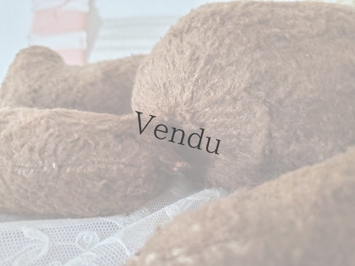 画像12: フランス 1940-50年代　小柄なくまのぬいぐるみ (12)