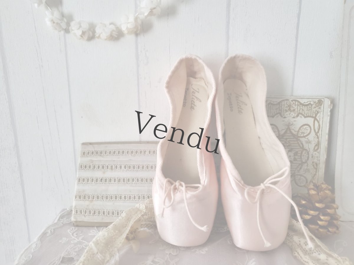 画像12: フランス 蚤の市　少女のバレエシューズ repette Julieta (12)