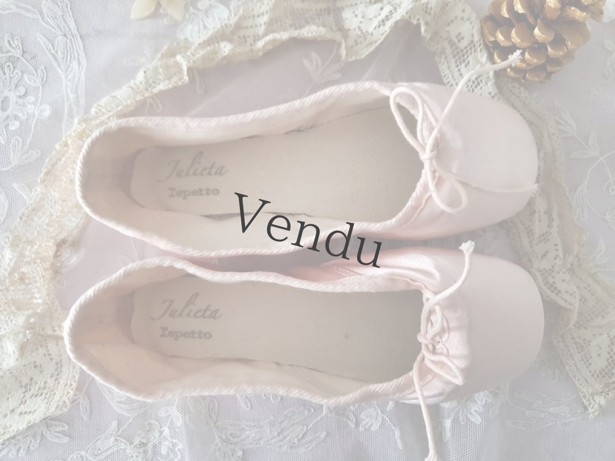 画像6: フランス 蚤の市　少女のバレエシューズ repette Julieta (6)