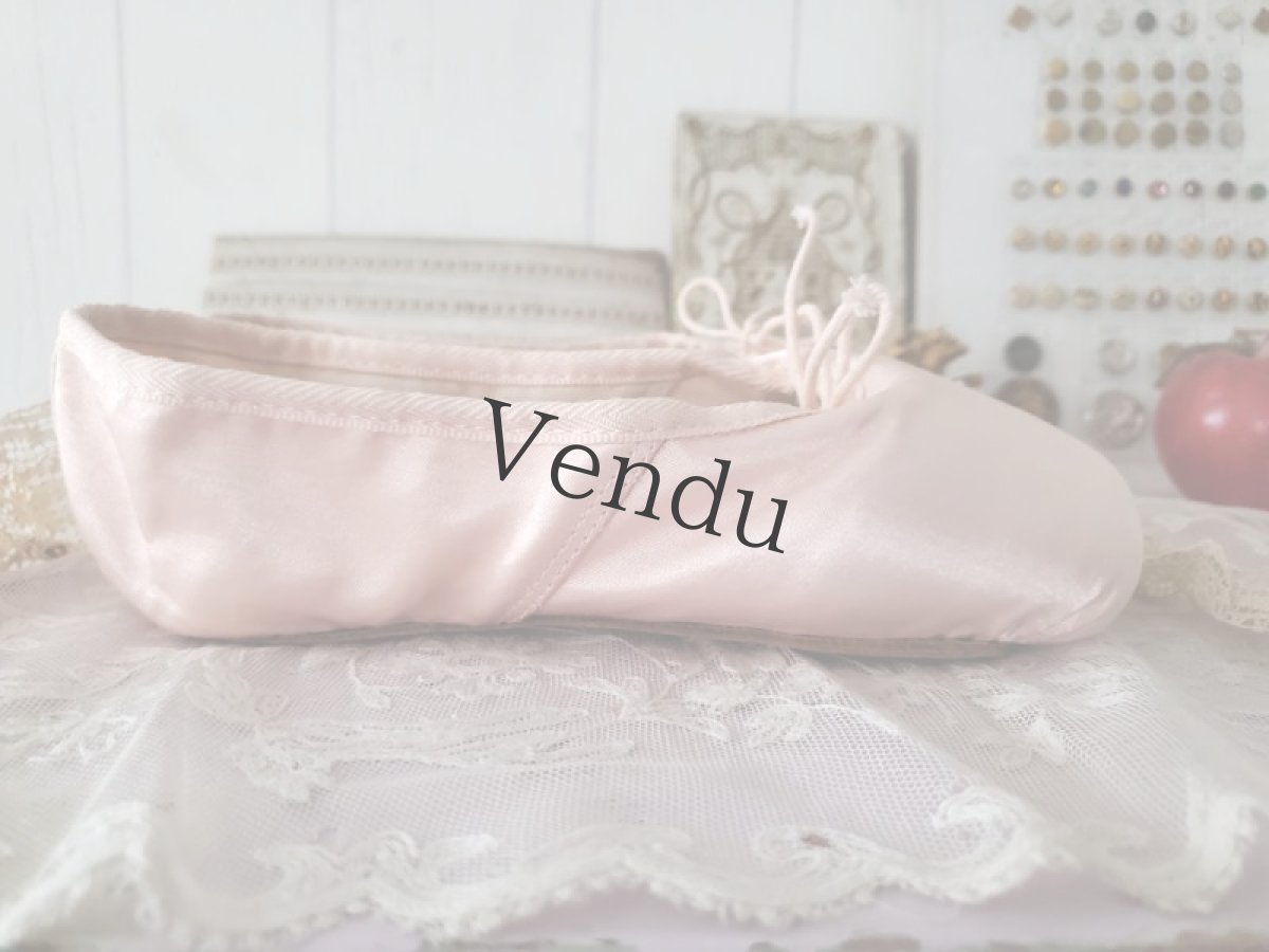 画像7: フランス 蚤の市　少女のバレエシューズ repette Julieta (7)