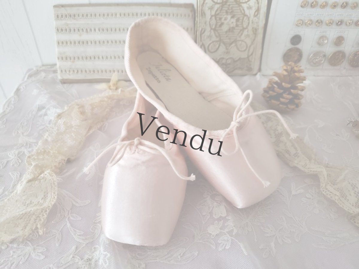 画像4: フランス 蚤の市　少女のバレエシューズ repette Julieta (4)