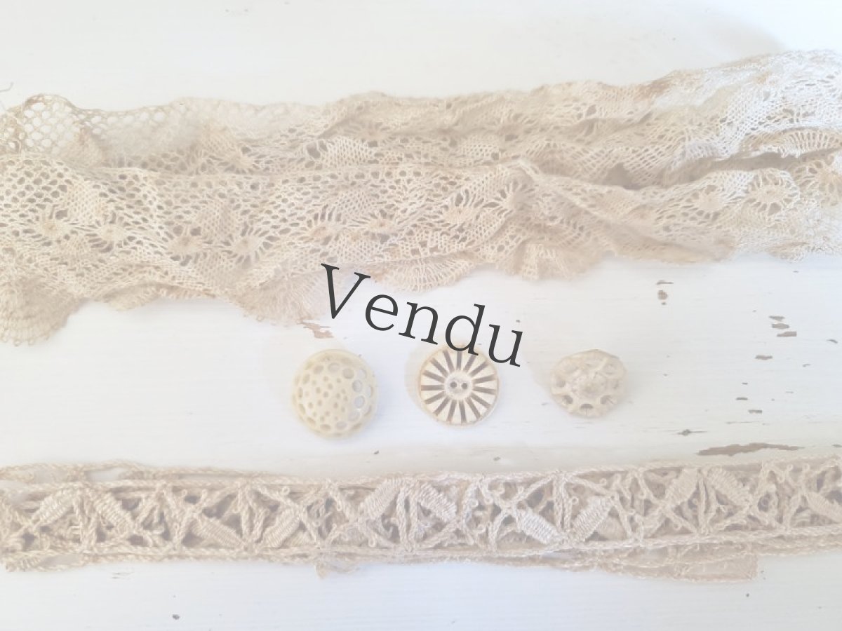 画像6: フランスアンティーク　メルスリーセット《Écru》 (6)