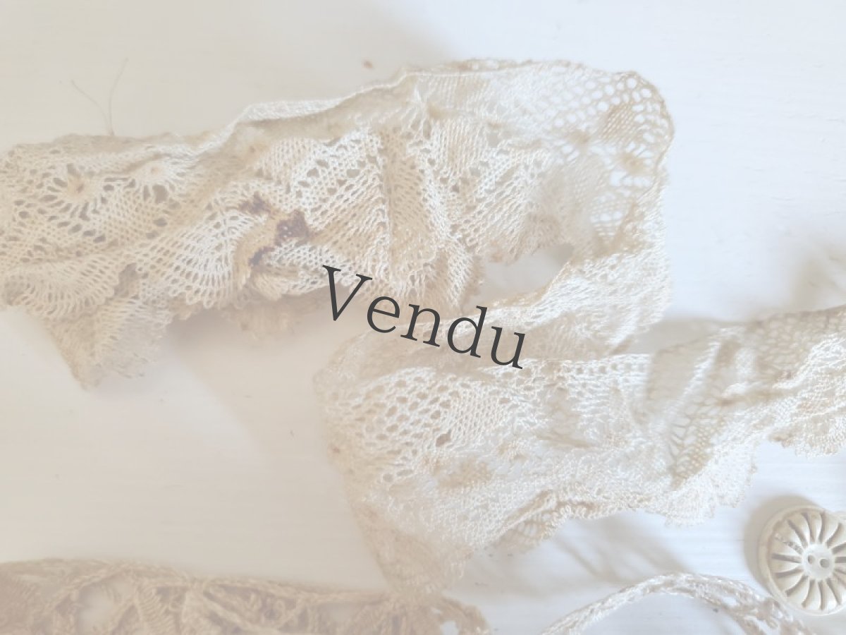 画像2: フランスアンティーク　メルスリーセット《Écru》 (2)