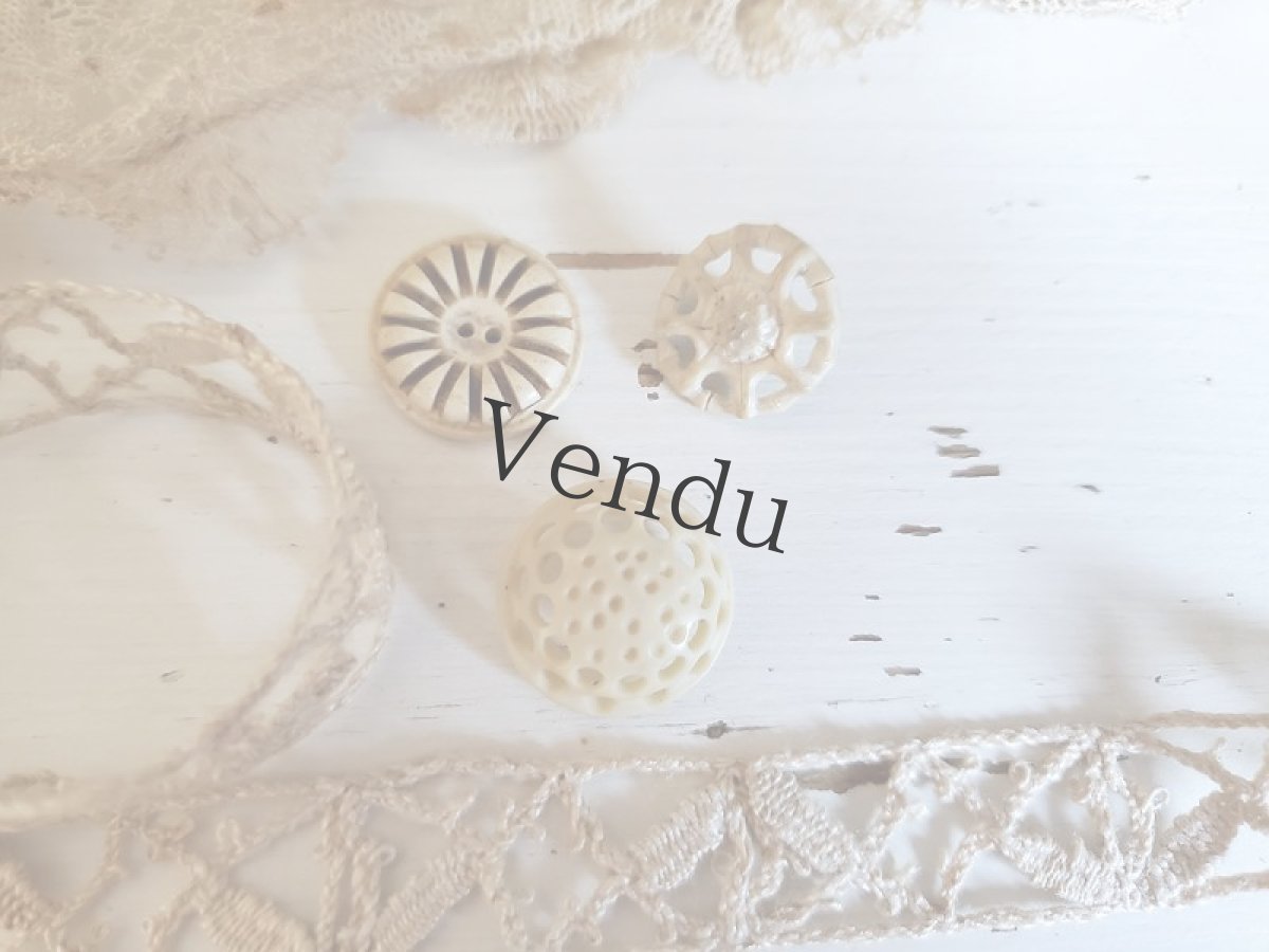 画像4: フランスアンティーク　メルスリーセット《Écru》 (4)