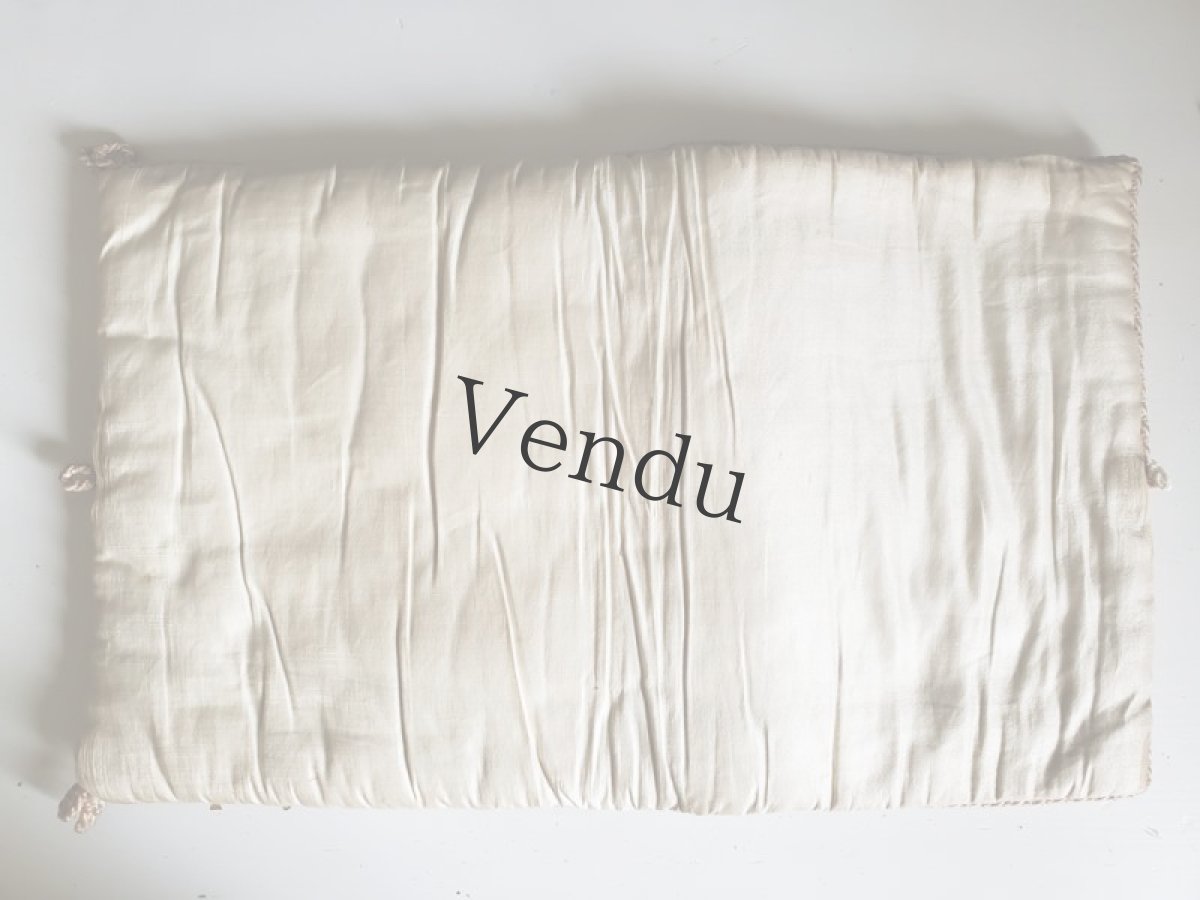 画像8: フランスアンティーク　シルクハンキーケース　ハンドペイント (8)